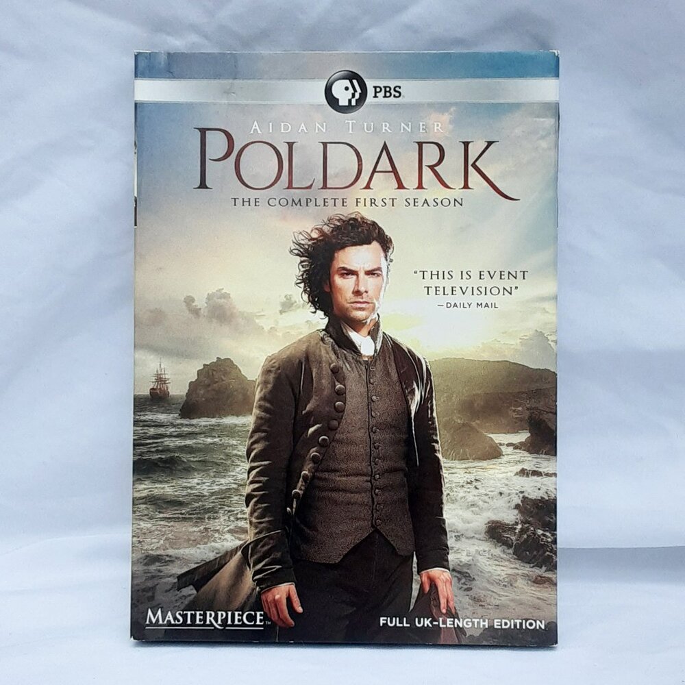 POLDARK: The Complete First Season Full UK Length Edition 3-DVD Set w/Slipcover